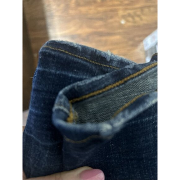 American Eagle Jeans Mens 38x32 Dark Blue Distressed Next Level Flex Denim - Picture 8 of 8